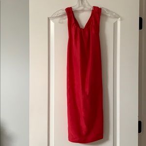 Banana Republic Pink Silk Dress Medium Petite